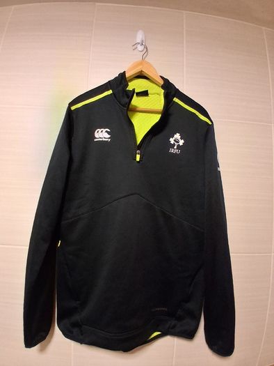 Ireland Rugby Half Zip Touch Line Fleece Lined Top. Official Canterbury Mens IRFU Top. Collect In Dublin Or Receive Via Post.