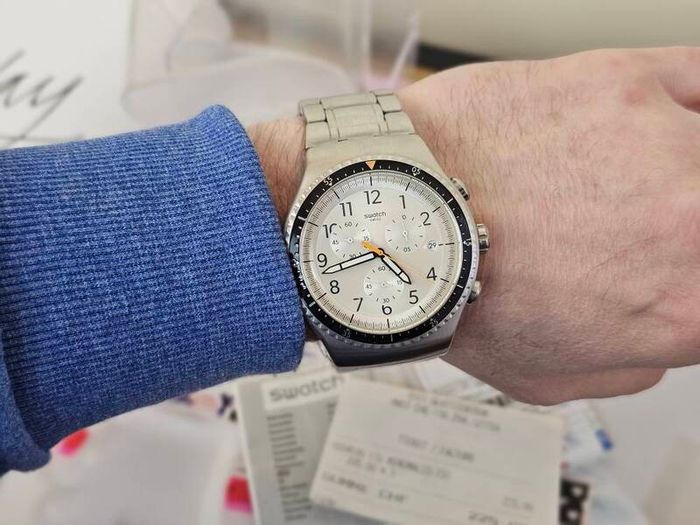 Swiss Made Swatch Irony Chronograph Minimalistic Discontinued Collectable Swiss Watch Swatch