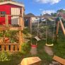 Play house with slide and climbing wall Image 3