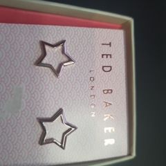 NEW Ted Baker gold color Star shape earrings RRP 39 euro NEW & BOXED