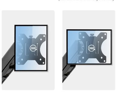 BRAND NEW Spring Air Pressure Arm Adjustable Wall Mouning Monitor Bracket For 17-45 inch LCD LED Screen Loading 2-12kg TV Support