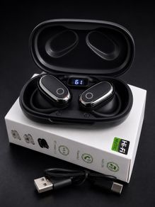 Open Ear Wireless Earbuds Bluetooth 5.3 Sport Headphones LED Display Ear Hook