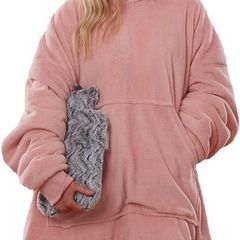 NEW SALE | Hooded Blanket with Ultra Soft Sherpa Lining Warm Cosy Blanket Oversized Thermal Throw Hoodie