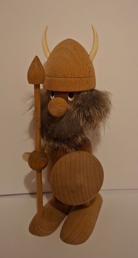 Rare Wooden Viking Warrior (Made in Denmark)