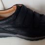 Clarks Velcro Fastening Mens Black Shoes Image 3