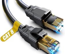 NEW SALE | Cat 8 Ethernet Cable, 0.5M 1M 2M 3M 5M 6M 9M 12M 15M 18M 30M Heavy Duty High Speed Internet Network , Professional LAN Cable Shielded in Wall