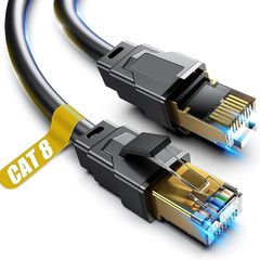 NEW SALE | Cat 8 Ethernet Cable, 0.5M 1M 2M 3M 5M 6M 9M 12M 15M 18M 30M Heavy Duty High Speed Internet Network , Professional LAN Cable Shielded in Wall