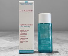 New Clarins Hydra-Essentiel Lip Balm + Clarins Eye Makeup Remover