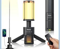Telescopic Camping Lights Rechargeable 14000 mAh Led Multifunction Magnetic Lanterns Job Site Lighting Cordless Dimmable Camping Tent Lamp Portable Power Supply 6000LM IPX5 Waterproof