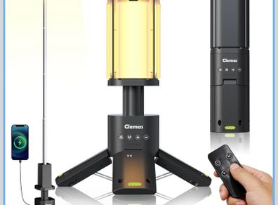 Telescopic Camping Lights Rechargeable 14000 mAh Led Multifunction Magnetic Lanterns Job Site Lighting Cordless Dimmable Camping Tent Lamp Portable Power Supply 6000LM IPX5 Waterproof