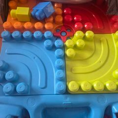 lego table and bag of lego