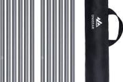 Tarp Poles telescopic set of 2, Aluminum pole for tarp, tent, awning, camping, adjustable from 40cm-240cm