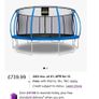 Large 16ft Trampoline with Safety Net & Ladder Image 2