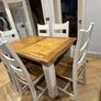 Solid Oak Extendable Dining Table & 6 dining chairs Image 2