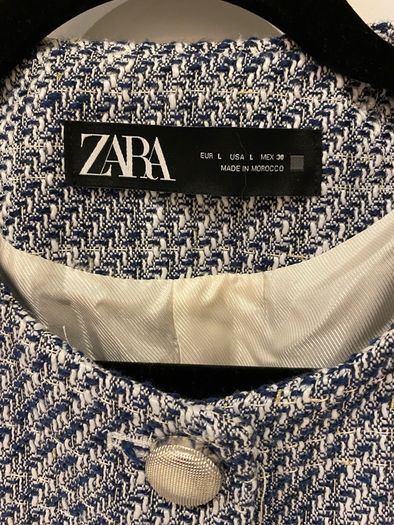 Zara blazer light blue