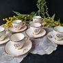 Arklow Pottery Tara Brooch 6 Coffee Cups and Sausers Image 2