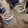 Set of 3 Vintage Wrought Iron Plant Stands / Pot Holders Image 2