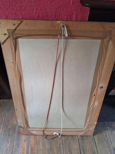 Vintage Very Heavy Rectangular Mirror