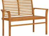 Garden Bench 112 cm Solid Teak Wood