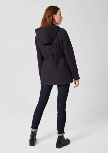 Hobbs Waxed Navy Coat