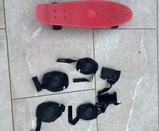 Skateboard with Kids Safety accessories