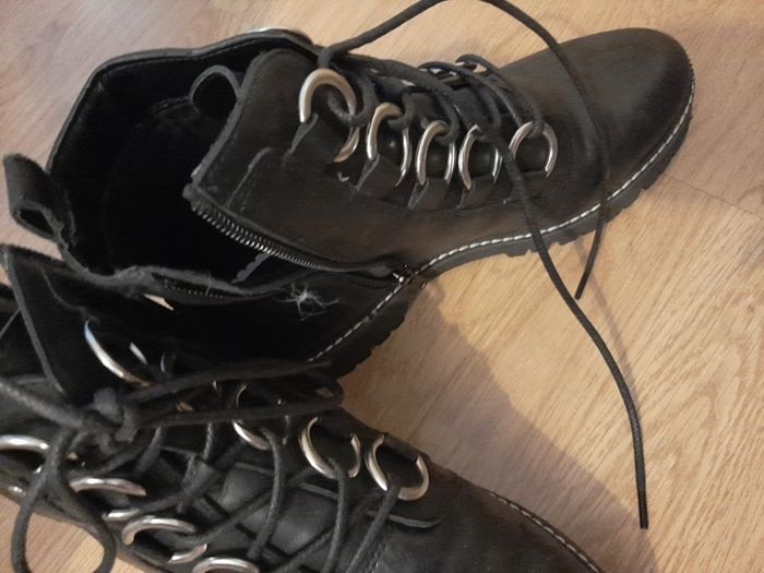 River Island Leather Ankle Boots Size 6