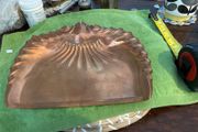 retro copper crumb tray with makers mark