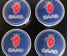 4 X Saab Centre Caps - Free Post