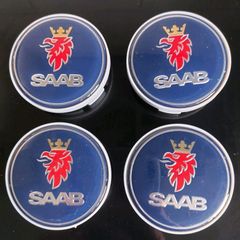 4 X Saab Centre Caps - Free Post