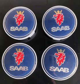 4 X Saab Centre Caps - Free Post