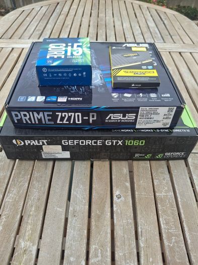 Custom PC Intel Core i5 7600K  Windows 11  MS Office  LED Monitor