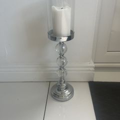 Glass candlestick