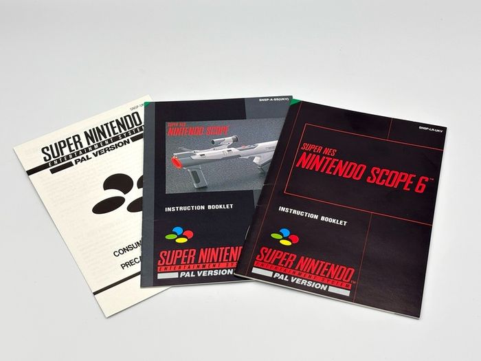 Nintendo Scope 6 Instruction Booklet Set for Nintendo SNES