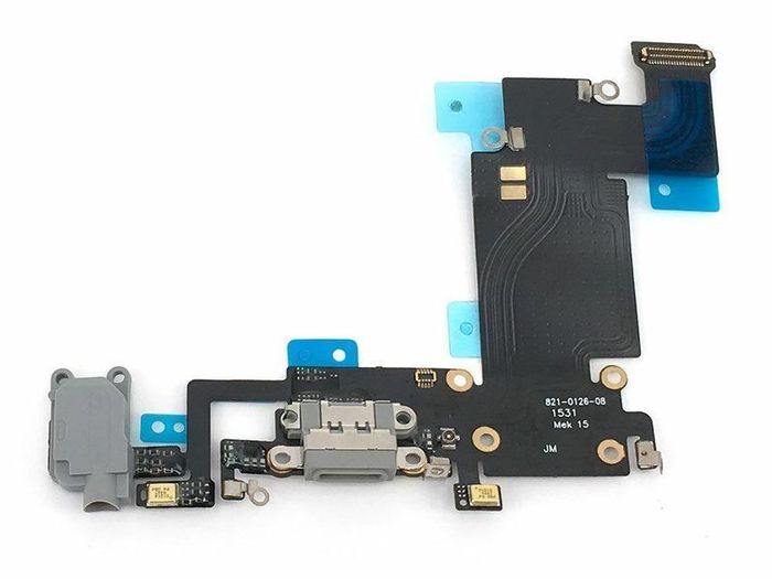 For iPhone 6s Plus Charging Port Connector Mic Headphone Jack Flex Cable Grey - FHT15IPCP