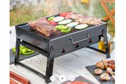 Folding Portable Barbecue for use with Charcoal