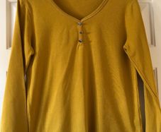 Ladies Ochre Cotton Top