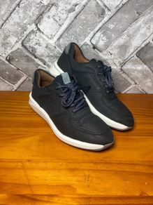 Clarks Un Rio Sprint Unstructured Insoles Ladies Navy Nubuck Trainers UK3 EUR35.5