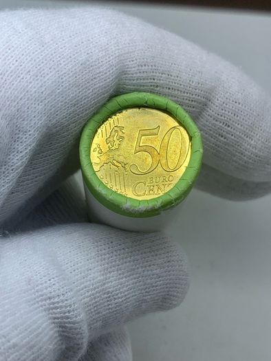 Estonia unknown date 50 cent bank roll sealed
