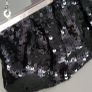 Black bling clutch bag with chain strap Image 3