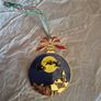 Newbridge Silverware Gold Plated Santa Sleigh Christmas Tree Decoration Image 2