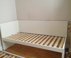 Single sturdy Bed - Ikea Flaxa , mattress optional