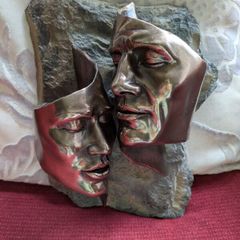 "Tender Love" Bronze Sculpture (Wall hung)
