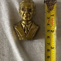 Vintage brass bust  of Eamon de Valera, 1882 - 1975, an Irish president and political leader