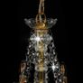 Chandelier with Beads Golden 12 x E14 Bulbs Image 2