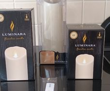 Luminara Flameless Candles.
