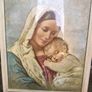 Vintage Madonna &Child Framed Picture Image 2