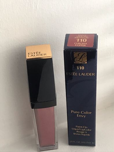 Estee Lauder Pure Color Envy Lipcolor Liquid Metallic Paint On Liquid  in shade Chroma Copper - New / Boxed