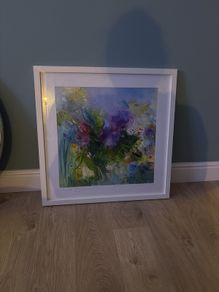 Vera Gaffney framed print - hand signed 30x 30 inch