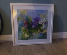 Vera Gaffney framed print - hand signed 30x 30 inch