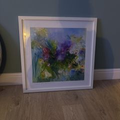 Vera Gaffney framed print - hand signed 30x 30 inch